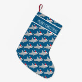 Petite Chaussette De Noël Shark Santa Hat (Devant (Accrochage))