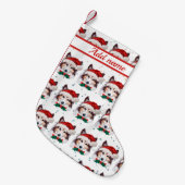 Petite Chaussette De Noël Sheltie Chien race Étoiles de Noël (Devant (Accrochage))