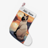 Petite Chaussette De Noël Siamese Cat (Devant (Accrochage))