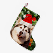 Petite Chaussette De Noël Sibérie Husky Arbre de Noël Ornements Snowman (Devant (Accrochage))