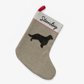 Petite Chaussette De Noël Silhouette de springer spaniel de Gallois avec la (Devant (Accrochage))