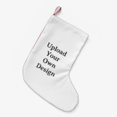 Petite Chaussette De Noël Simple Custom Small Brushed Poly Red Back Panel (Devant (Accrochage))