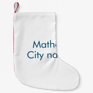 Petite Chaussette De Noël simple lettre initiale monogramme ajouter votre no