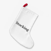 Petite Chaussette De Noël Simple personnalisé petit faux lin Impression doub (Devant (Accrochage))