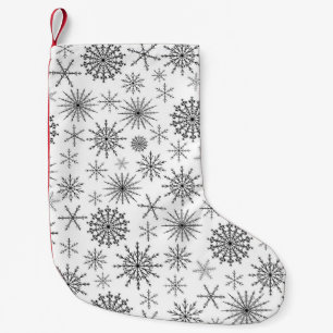 Petite Chaussette De Noël Simple tempête de neige