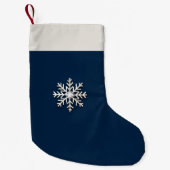 Petite Chaussette De Noël Simples flocs de Noël Snowflake (Devant)