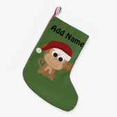 Petite Chaussette De Noël Singe de Père Noël (Devant (Accrochage))