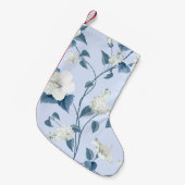 Petite Chaussette De Noël Siringa, fleurs d'hibiscus, motif en tissu. (Devant (Accrochage))