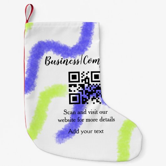 Petite Chaussette De Noël site web simple de société commerciale code-barres (Devant)