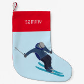 Petite Chaussette De Noël Ski (Devant)