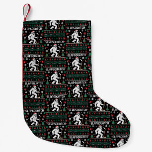 Petite Chaussette De Noël Slapsquatch Bigfoot Hockey Sweater de Noël Moche C