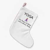 Petite Chaussette De Noël Slogan SUPÉRIEUR de yoga (Devant (Accrochage))