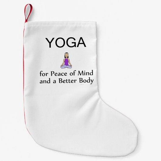 Petite Chaussette De Noël Slogan SUPÉRIEUR de yoga (Devant)