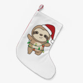 Petite Chaussette De Noël Sloth Christmas Winter Animaux Slots (Devant (Accrochage))