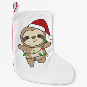 Petite Chaussette De Noël Sloth Christmas Winter Animaux Slots