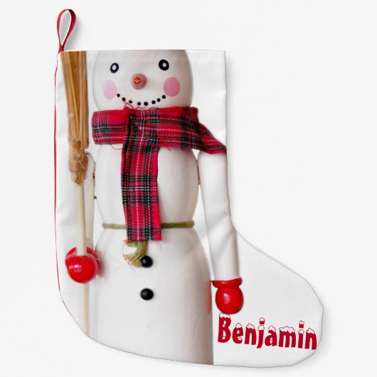 Petite Chaussette De Noël Snowman (Devant)