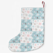 Petite Chaussette De Noël Snowman Snowflake mignon Noël Stocker (Dos)