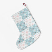 Petite Chaussette De Noël Snowman Snowflake mignon Noël Stocker (Dos (Accrochage))