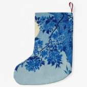 Petite Chaussette De Noël Soirée Lune Arbre Bleu Lune (Dos)