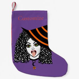 Petite Chaussette De Noël Sorcière à poils croustillants Thunder_Cove