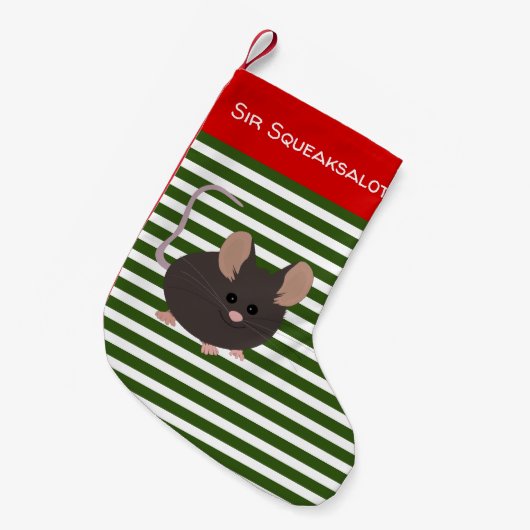 Petite Chaussette De Noël Souris pour animaux familiers Noël Stocker (Devant (Accrochage))