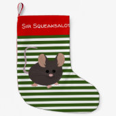 Petite Chaussette De Noël Souris pour animaux familiers Noël Stocker (Devant)