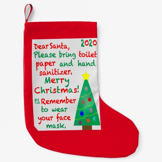 Petite Chaussette De Noël Souvenir de 2020 (Devant)