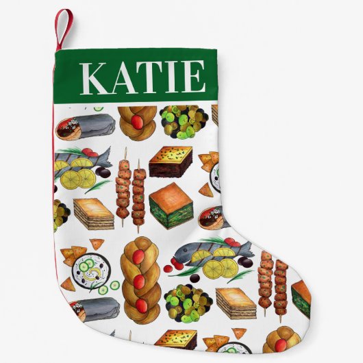 Petite Chaussette De Noël Spanakopita Moussaka Baklava (Devant)