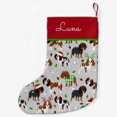 Petite Chaussette De Noël Spaniel de Christmas (Dos)