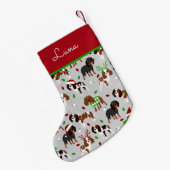 Petite Chaussette De Noël Spaniel de Christmas (Dos (Accrochage))