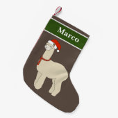Petite Chaussette De Noël Spécial Noël de l'Alpaca (Devant (Accrochage))
