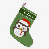 Petite Chaussette De Noël Spécial Noël de M. Owl (Devant (Accrochage))