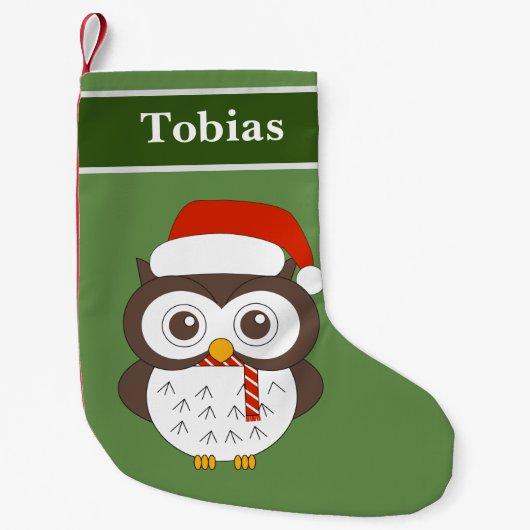 Petite Chaussette De Noël Spécial Noël de M. Owl (Devant)