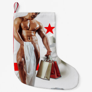 Petite Chaussette De Noël Spirale en papier blanc pour achats de Noël de Sli