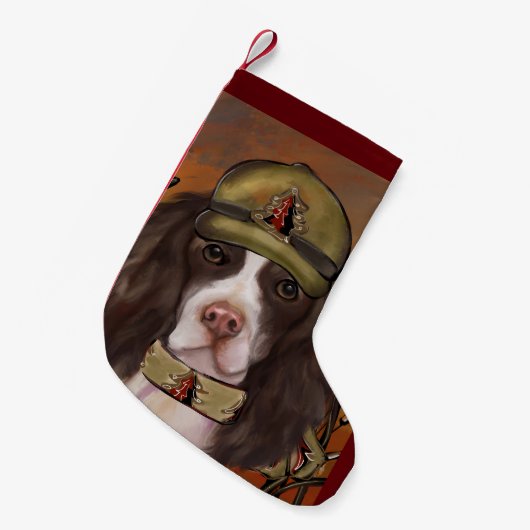 Petite Chaussette De Noël Springer Spaniel Anglais  (Devant (Accrochage))