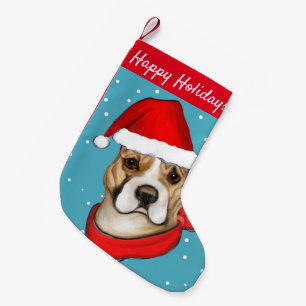 PETITE CHAUSSETTE DE NOËL STAFFORDSHIRE AMÉRICAIN