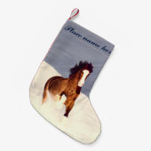 Petite Chaussette De Noël Stand de Noël de course de neige Starlight (Devant (Accrochage))