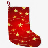 Petite Chaussette De Noël Star Adored Ruby Motif rouge (Devant)