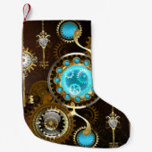 Petite Chaussette De Noël Steampunk Rusty Background (Devant)