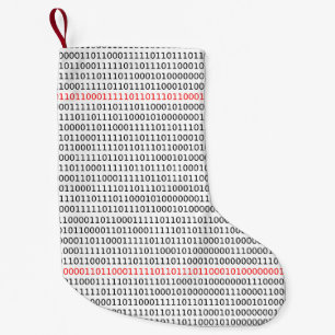 Petite Chaussette De Noël Stockage binaire en informatique (noir et rouge)