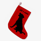 Petite Chaussette De Noël Stockage de labrador retriever (Devant (Accrochage))