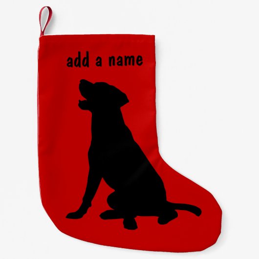 Petite Chaussette De Noël Stockage de labrador retriever (Devant)