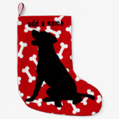 Petite Chaussette De Noël Stockage de labrador retriever (Devant)