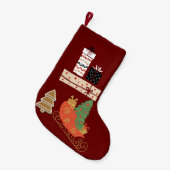 Petite Chaussette De Noël Stockage de Noël (Devant (Accrochage))