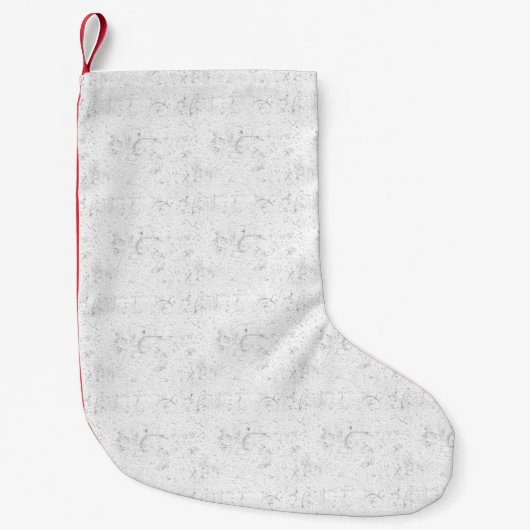 Petite Chaussette De Noël Stockage de Noël (Devant)