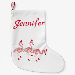 Petite Chaussette De Noël Stockage de Noël blanc monogramme