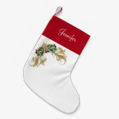 Petite Chaussette De Noël Stockage de Noël monogrammé (Devant (Accrochage))