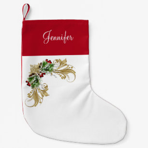 Petite Chaussette De Noël Stockage de Noël monogrammé