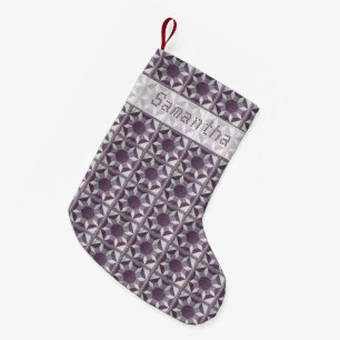 Petite Chaussette De Noël Stockage de Noël - motif et nom de la courtepoint