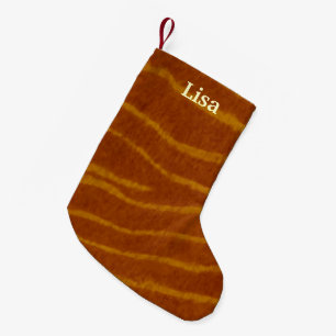 Petite Chaussette De Noël Stockage de Noël personnalisé de tigres